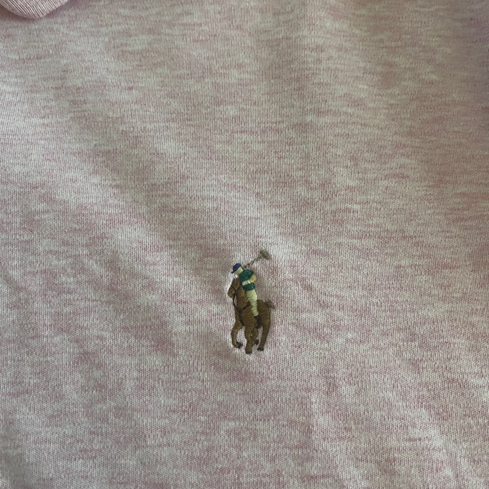 Ralph Lauren Light Pink Classic Polo with multi color guy